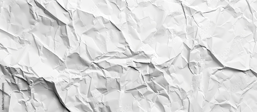 Aufkleber texture background of white crumpled paper with copy space image available.