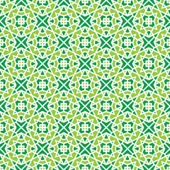 Green islamic geometric seamless pattern design for decorating, wallpaper, wrapping paper,fabric, backdrop and etc.