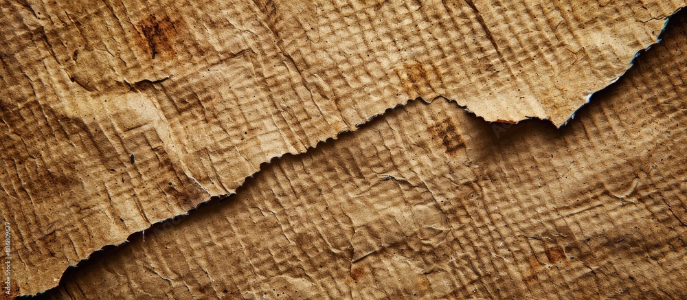 Leinwandbilder High-definition backgrounds featuring a textured cardboard surface for adding a paper-like dimension to designs with copy space image.
