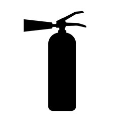 Fire Extinguisher Sign Symbol. Vector Illustration Isolated on White Background.