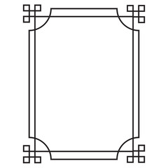 Chinese frames in traditional style. vector Illustration