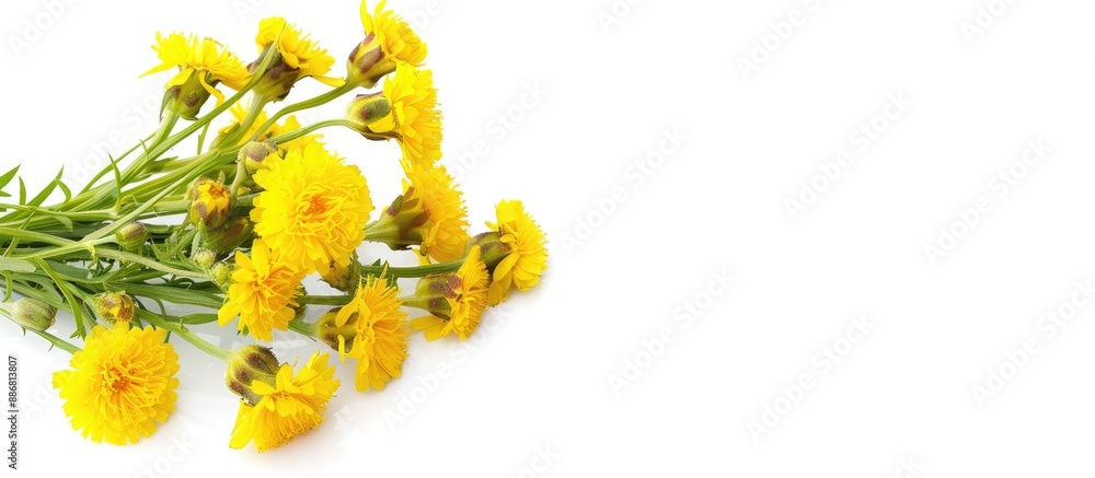 Poster sonchus presented on a clear white background with available copy space image.