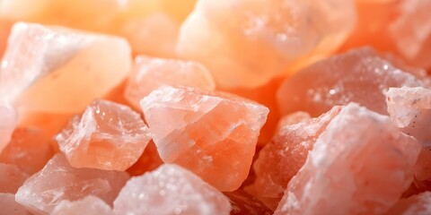 Fototapeta premium Captivating Image of Himalayan Pink Salt Lamp Evoking Volcanic Origins. Concept Pink Salt Lamp, Volcanic Origins, Himalayan, Captivating Image, Origins