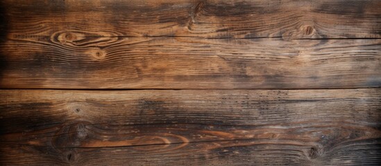 Fototapeta premium Selective focus on an aged wooden texture backdrop with copy space image.