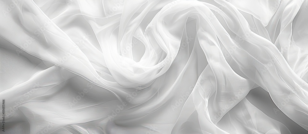 Aufkleber white fabric texture ideal as a copy space image background.