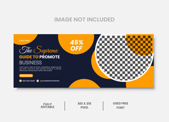 Creative Facebook cover design template