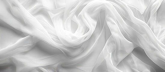 Obraz premium White fabric texture ideal as a copy space image background.