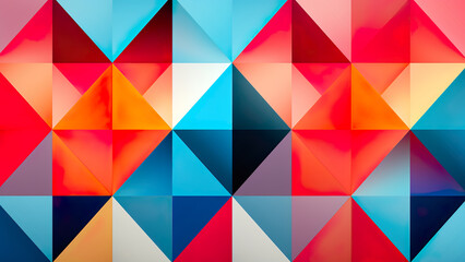 Fototapeta premium Dynamic Rhombuses - Constructivism Background, Art Deco, Abstract, Shapes Wallpaper, Contemporary