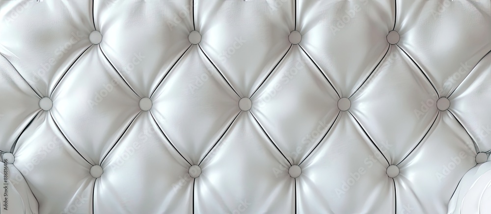 Poster classic background featuring white leather texture ideal for copy space image.