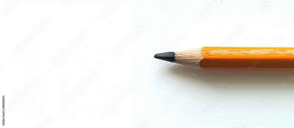 Poster A pencil displayed on a white background with room for additional image or text.