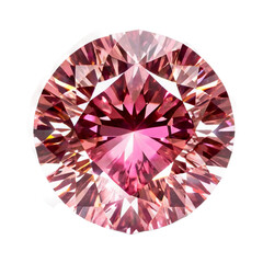 Fototapeta premium pink diamond isolated on a transparent background