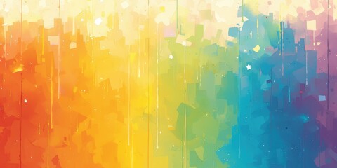 Pride in Negative Space - A Vibrant and Bold LGBTQ+ Themed Painting