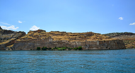 Rumkale, located in Gaziantep, Turkey, has survived from the ancient period. Many tourists want to see this place.
