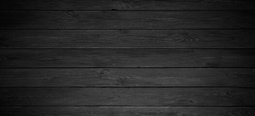Dark black wooden background or texture © Александр Розов