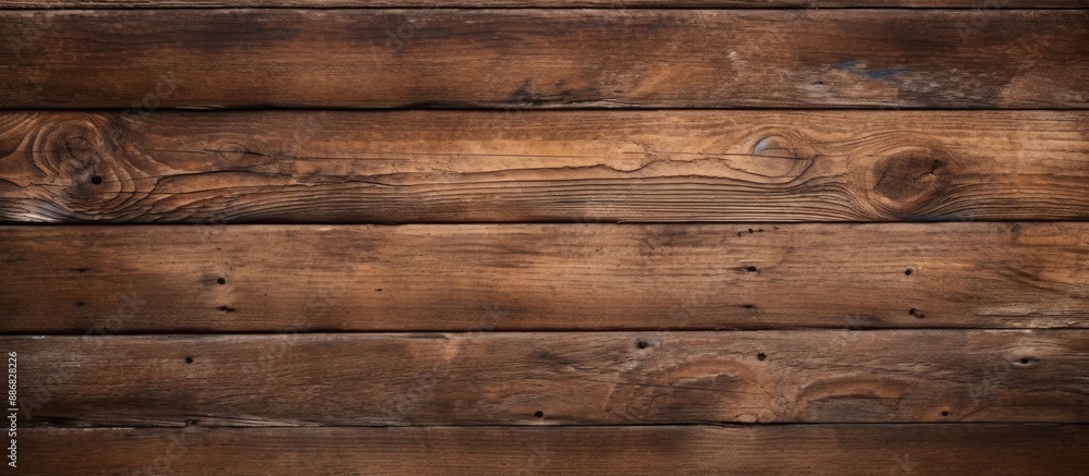 Poster a weathered, brown wooden texture creating a rustic wood background with copy space image.