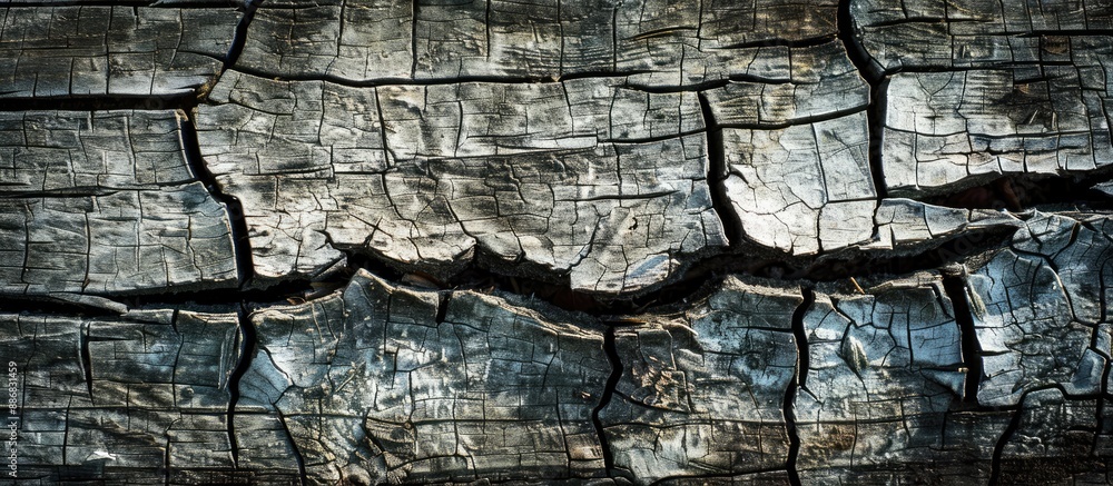 Poster grunge style depicted on a weathered, rustic wooden background showing cracks. picture features a vi