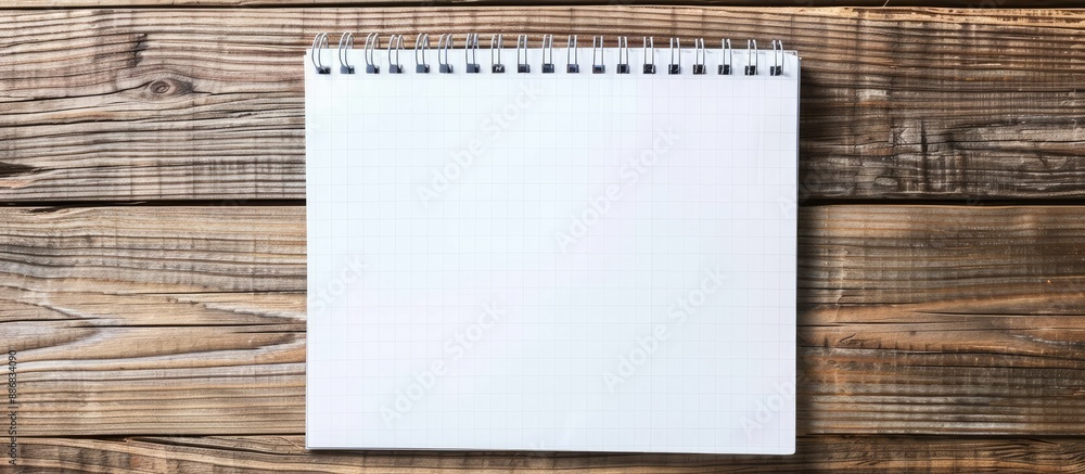 Leinwandbilder bird's eye view of an empty white notepad. copy space image.