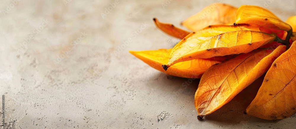 Aufkleber Dry mango placed in the background with copy space image.