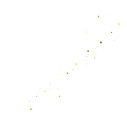 Gold falling glitter  confetti. Round shape. Festive background