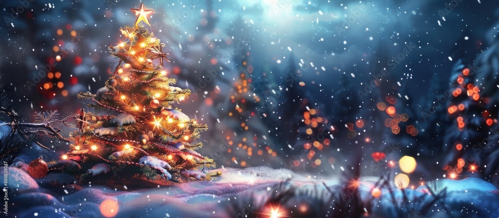 Poster background for christmas and new year holidays with space for additional images.
