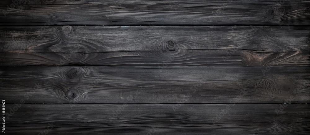 Poster rustic dark wooden texture with an old black and grey color palette creating a captivating wood back