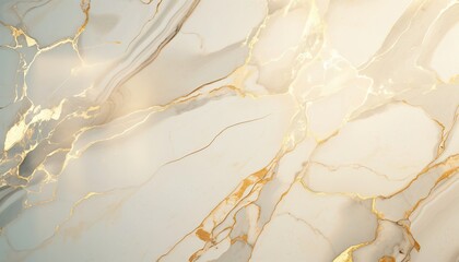 Soft, white marble texture with gold veins, polished stone backgroung, fluid surface	