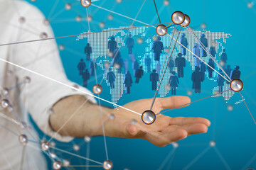 Structure of world economy, communication network global