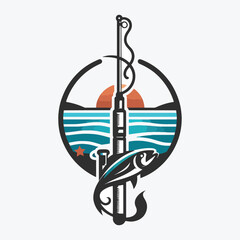 Fishing Logo SVG and T shirt Design