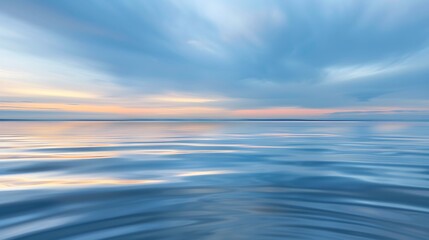 Obraz premium Gentle azure ripples under a serene sky