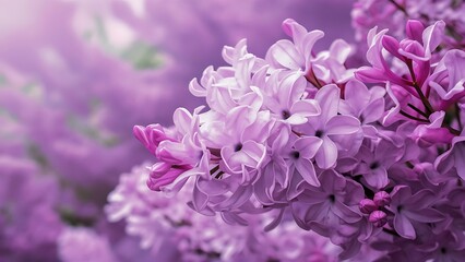 Obraz premium Lilac flowers macro