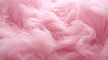 Fototapeta premium A close-up of a pink background featuring a lot of frizzy material