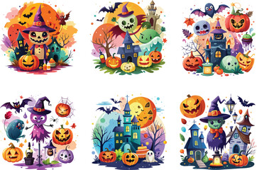 Fototapeta premium Halloween Vactor Design