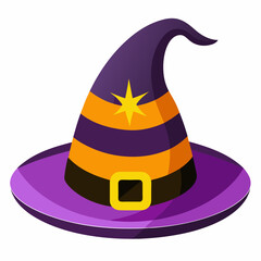 Halloween hat vector silhouette