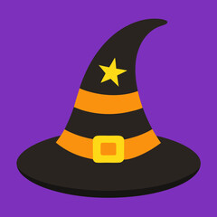 Halloween hat vector silhouette