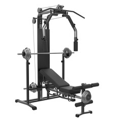 Multi Function gym machine isolated on White Background. Fitness, Cardio and Muscle Building Machines. Exercise and Gym Concept. 3d Render Illustration.