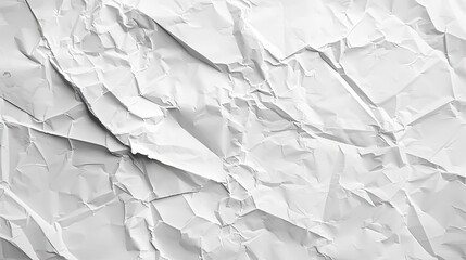 Obraz premium White crumpled paper texture and stains