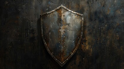 Knight shield protection. Generative AI