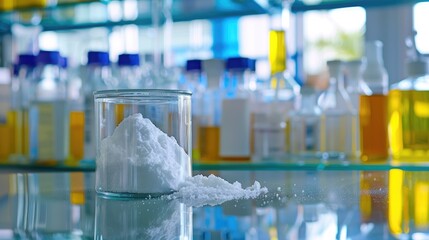 Hydroquinone in chemical container chemical in the laboratory and industry Raw materials used in production or analysis