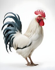 Fototapeta premium rooster on a white background