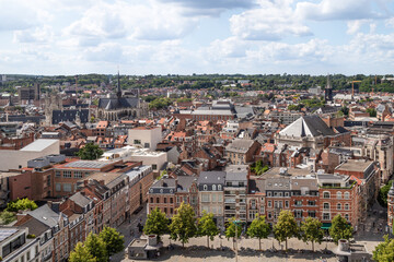 Historic center of the city of Leuven in Belgium.