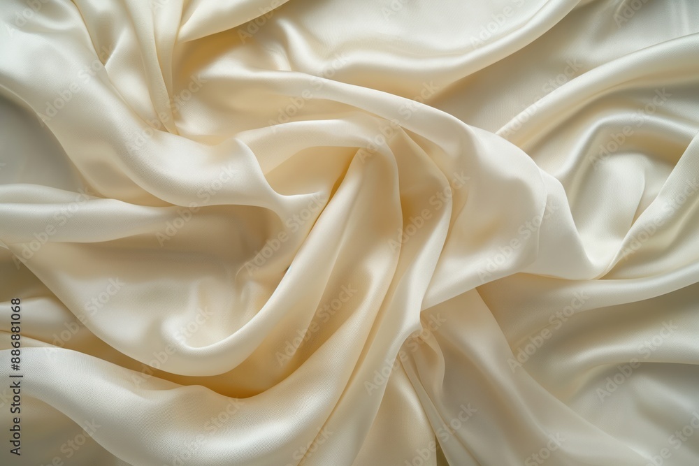 Aufkleber soft white fabric texture close-up. curled edges add depth. blurred background focuses on smooth sur