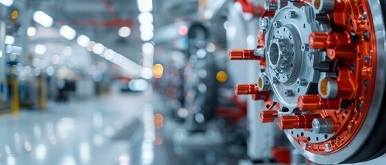 Precision Automated Machinery Assembling Car Wheels in Factory Setting