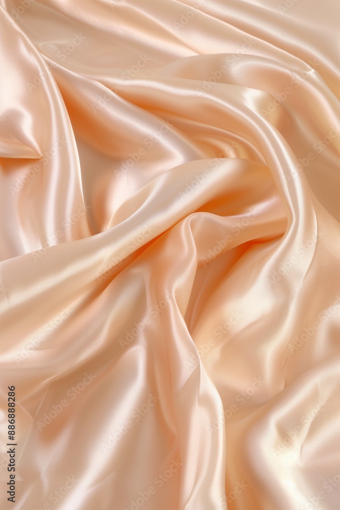 Poster pink fabric texture close-up. soft pink hue with gray stripe at bottom right corner. crumpled, folde