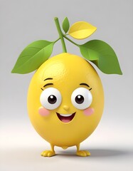 Fototapeta premium lemon with leaves