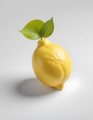 lemon on a white