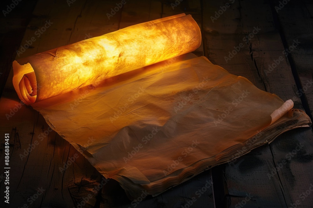 Poster a roll of wax sitting on top of a piece of paper, useful for crafting or diy projects