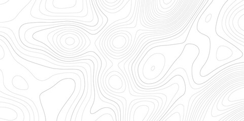 Contour geography wavy topographic line map. Geography map grid abstract backdrop background. Seamless pattern and banner design. Modern and dynamic feel to topographic mapping vector illustration.