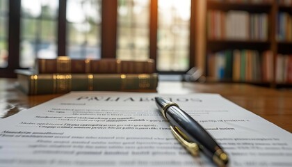 Approved text on a scholarship application with books in the background, academic authorization, educational consent