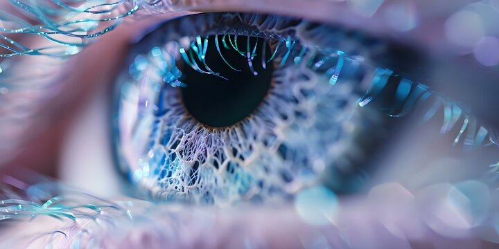 Structure and Optics of the Retina in the Eye. Concept Eye Structure, Optics, Retina, Vision, Ophthalmology