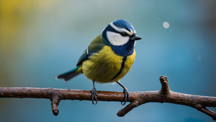 Fototapeta premium yellow wagtail on a branch